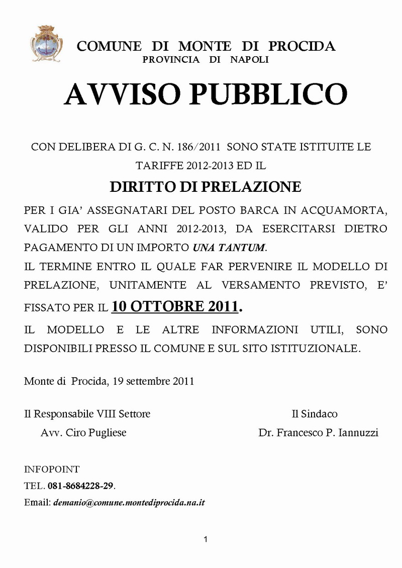 AvvisoPRELAZIONE2012_2013